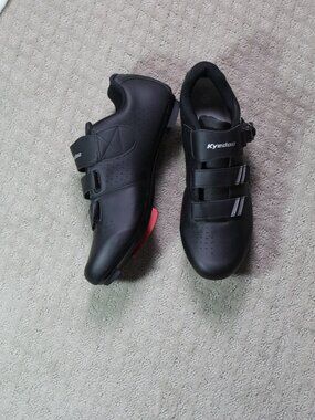 Kyedoo Unisex Cycling Shoes Size 13 men 14 Women Black (EU 47) With ARC1+ Cleats